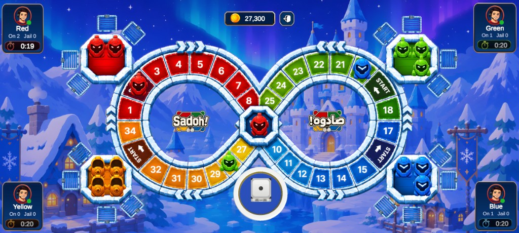 Sadoh! alternate themed board during a match