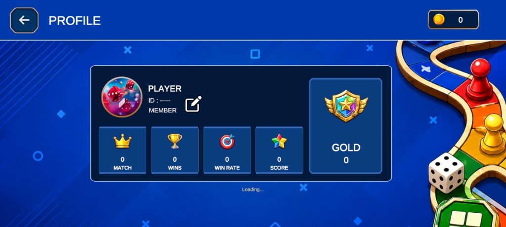 Sadoh! player profile screen